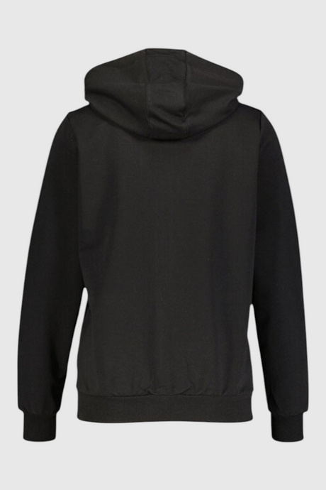Sporline Lumberjack siyah renkli, kapüşonlu, regular kesim kadın sweatshirt arka görünümü