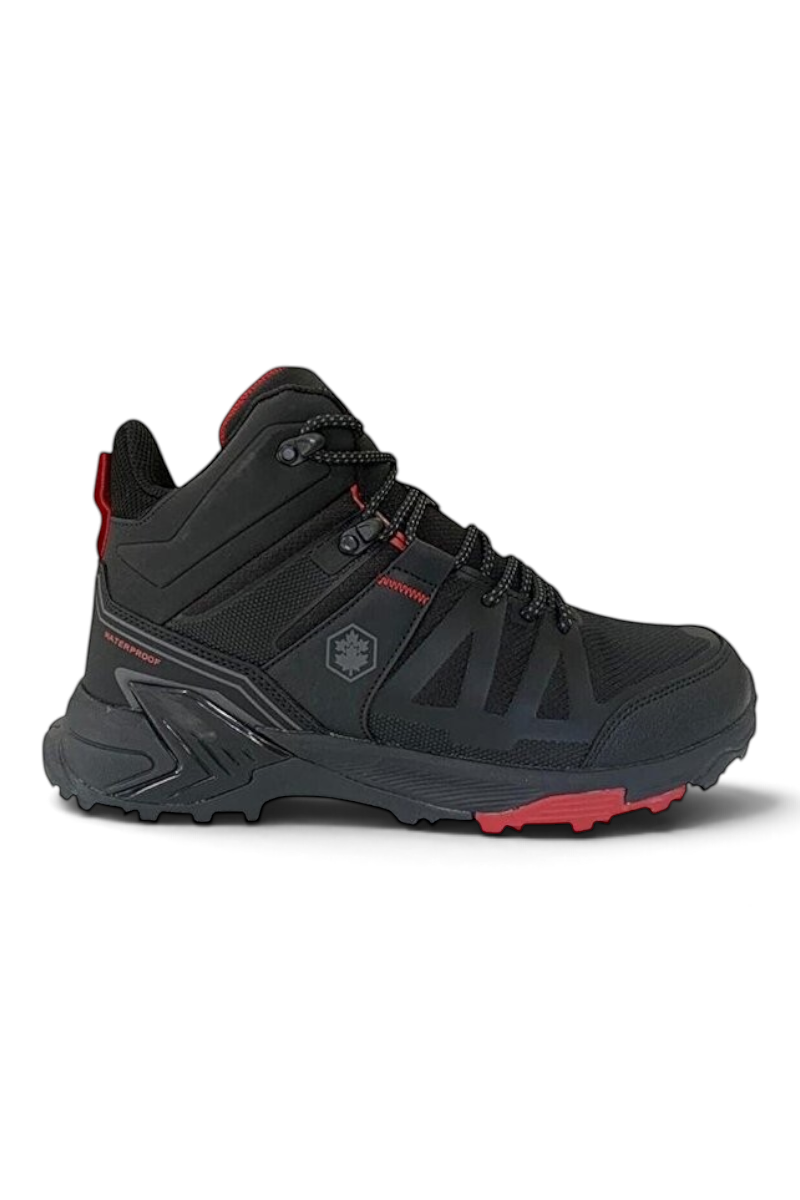 Sporline Lumberjack 5W Star Hi siyah renkli, su geçirmez özellikli, günlük kullanıma uygun outdoor bot