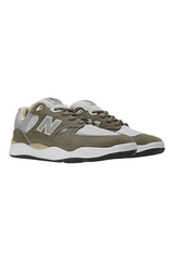 Sporline New Balance Numeric Tiago Lemos 1010 gri ve haki renkli süet file kaykay ayakkabısı