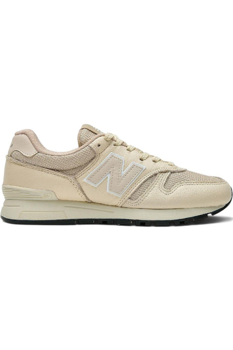 Sporline New Balance 565 erkek spor ayakkabı, bej renkli süet ve file detaylı şık günlük tasarım