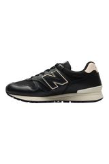 Sporline New Balance 565 siyah deri ve file detaylı günlük erkek spor ayakkabı yan görünüm