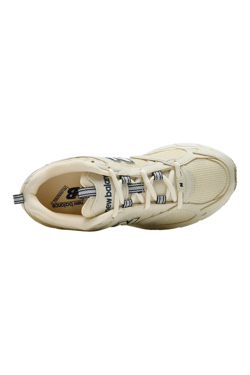Sporline New Balance ML408BJ açık kahverengi file detaylı unisex lifestyle spor ayakkabı üstten görünüm