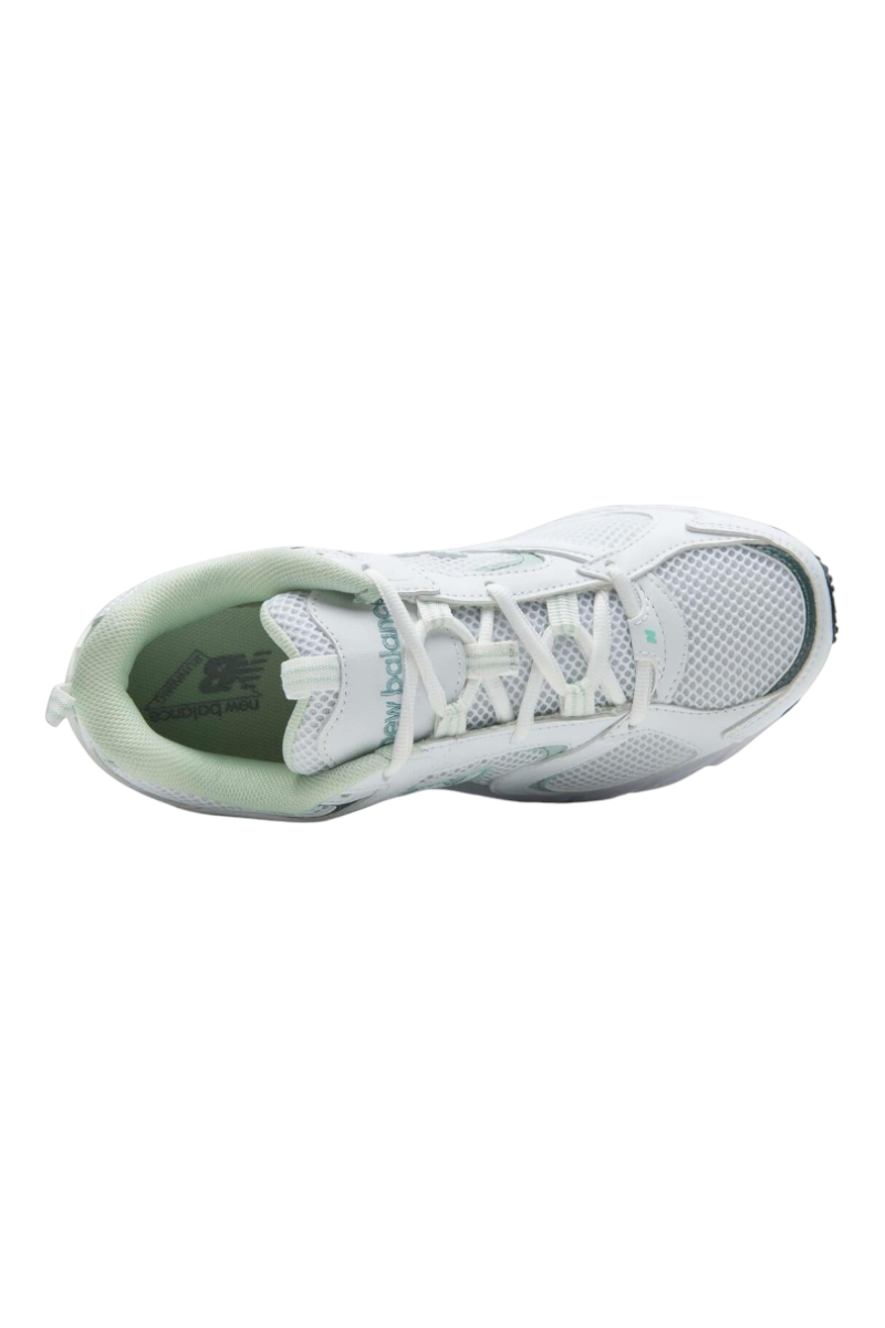 Sporline New Balance ML408MG beyaz ve yeşil detaylı, file ve sentetik malzemeden üretilmiş unisex spor ayakkabı