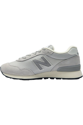 Sporline New Balance ML515GGR erkek spor ayakkabı, beyaz ve gri renkli file ve süet detaylı retro tasarım