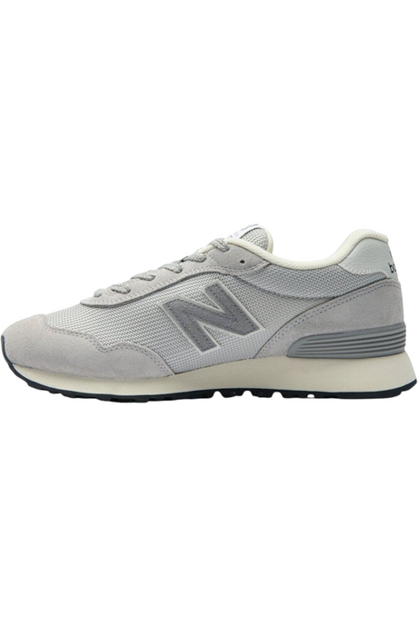 Sporline New Balance ML515GGR erkek spor ayakkabı, beyaz ve gri renkli file ve süet detaylı retro tasarım