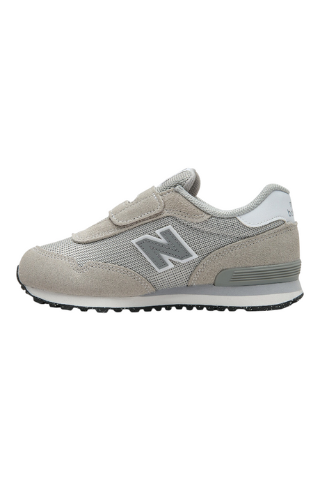 Sporline New Balance gri çocuk günlük spor ayakkabı, süet ve file detaylı, cırt cırtlı tasarım
