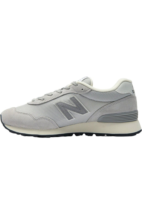 Sporline New Balance ML515GGR erkek spor ayakkabı, gri ve beyaz renklerde file ve süet detaylı retro tasarım