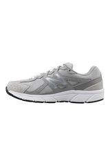Sporline New Balance M480GR5 gri unisex günlük spor ayakkabı, yan profil görünümü, file ve süet detaylı tasarım