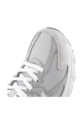 Sporline New Balance M480GR5 gri renkli, file ve süet detaylı unisex günlük spor ayakkabı burun kısmı
