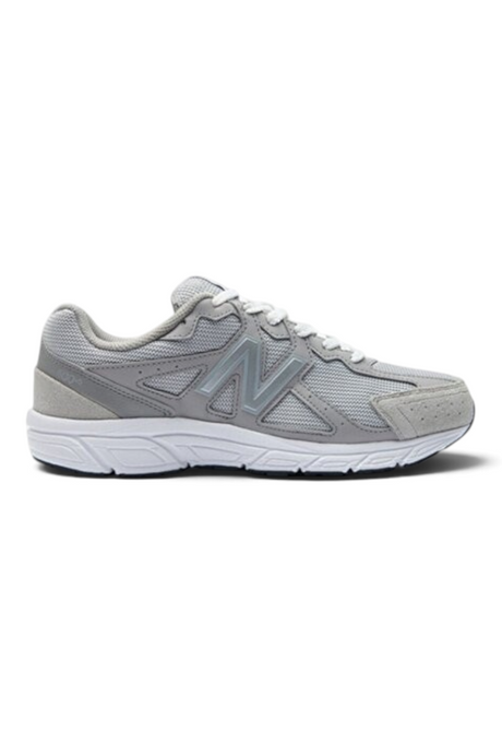 Sporline New Balance M480GR5 gri unisex günlük spor ayakkabı, file ve süet detaylı şık sneaker tasarımı.