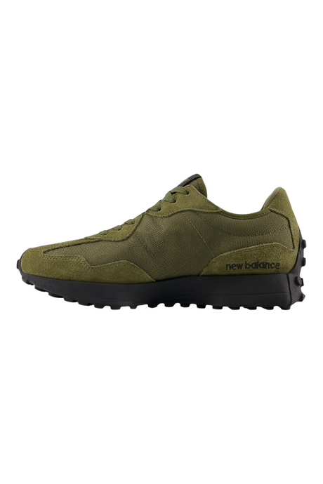 Sporline New Balance U3274FO unisex haki süet ve tekstil günlük spor ayakkabı, yan profil görünümü