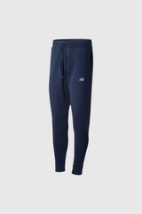 Sporline New Balance lacivert erkek eşofman altı, dokuma kumaşlı, normal bel ve standart boy kesimli spor pantolon.