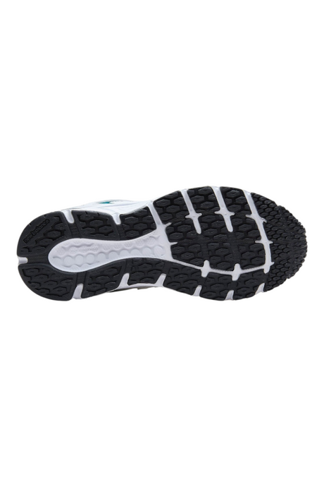 Sporline New Balance ML408WG unisex spor ayakkabının siyah ve beyaz renkli, desenli kauçuk dış taban görünümü