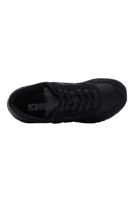 Sporline New Balance ML565ABB siyah erkek günlük spor ayakkabı, dokuma kumaş detaylı üst yüzey ve konforlu iç taban.