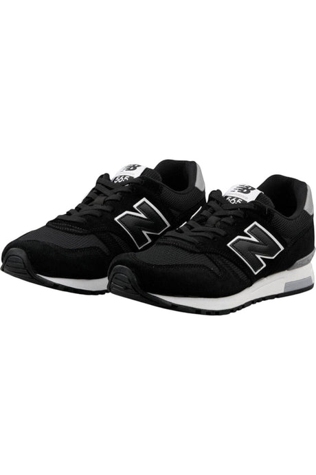 Sporline New Balance ML565BLK siyah deri ve tekstil detaylı bağcıklı erkek spor ayakkabı