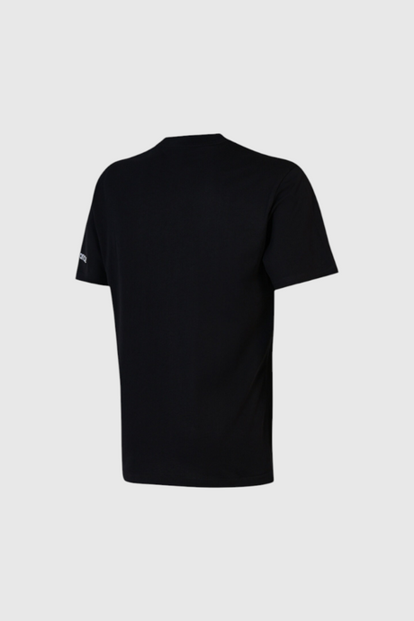 Sporline New Balance siyah renkli, kısa kollu, %100 pamuklu erkek t-shirt arka görünümü