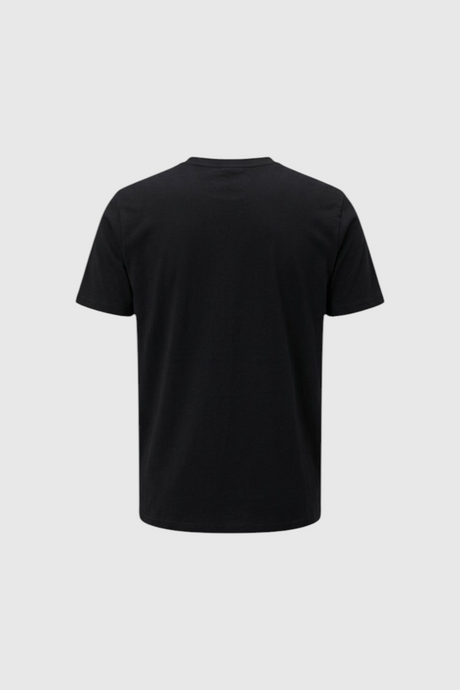 Sporline New Balance siyah renkli, kısa kollu, modern kesim erkek günlük t-shirt arka görünümü