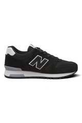 Sporline New Balance WL565BLK siyah ve beyaz kadın günlük spor ayakkabı, dayanıklı kauçuk tabanlı şık tasarım