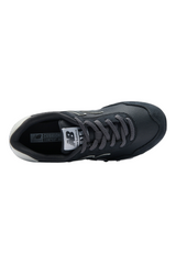 Sporline New Balance WL515DGR antrasit gri kadın spor ayakkabı, file ve naylon detaylı retro tasarım, üstten görünüm