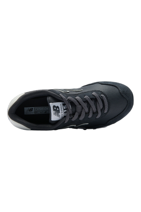Sporline New Balance WL515DGR antrasit gri kadın spor ayakkabı, file ve naylon detaylı retro tasarım, üstten görünüm
