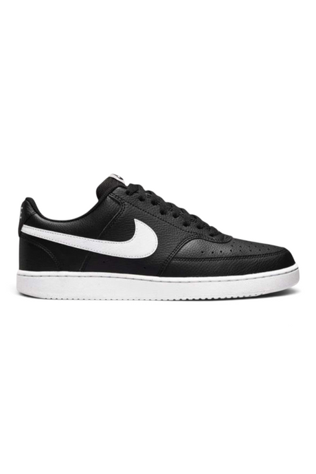 Sporline Nike Court Vision Lo NN siyah beyaz erkek günlük spor ayakkabı, yan profil görünümü