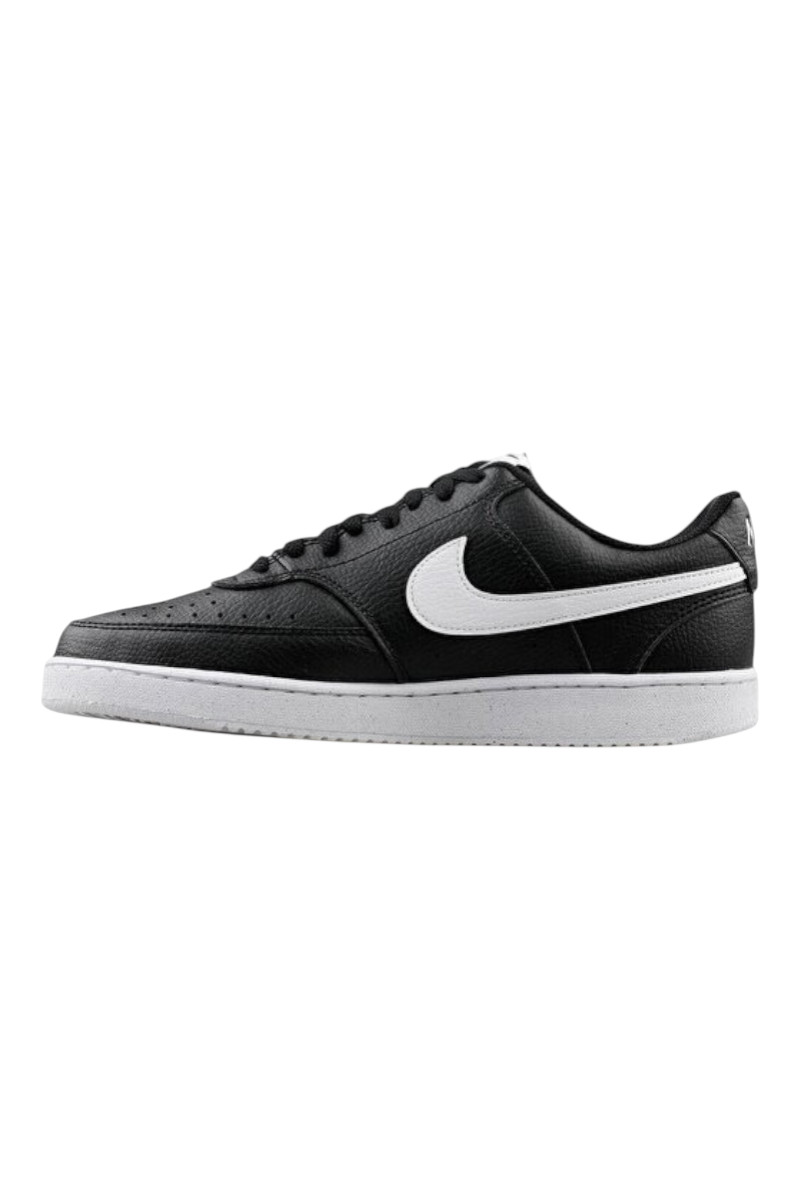 Sporline Nike Court Vision Lo NN siyah beyaz erkek günlük spor ayakkabı, yan profil görünümü