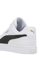 Sporline Puma Caven unisex beyaz ve altın detaylı spor ayakkabı arka topuk görünümü