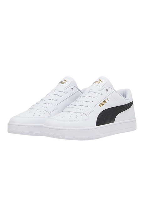 Sporline Puma Caven unisex beyaz ve altın detaylı spor ayakkabı
