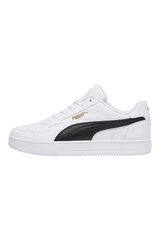 Sporline Puma Caven unisex beyaz ve siyah detaylı elastan spor ayakkabı