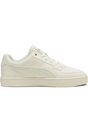 Sporline Puma Caven 2.0 kırık beyaz unisex sneaker, yan profil görünümü, klasik bağcıklı tasarım