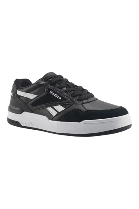 Sporline Reebok Andy Pose siyah erkek sneaker, tekstil malzemeli, beyaz detaylı günlük spor ayakkabı.