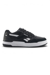Sporline Reebok Andy Pose siyah erkek sneaker, tekstil malzemeden üretilmiş beyaz tabanlı spor ayakkabı.