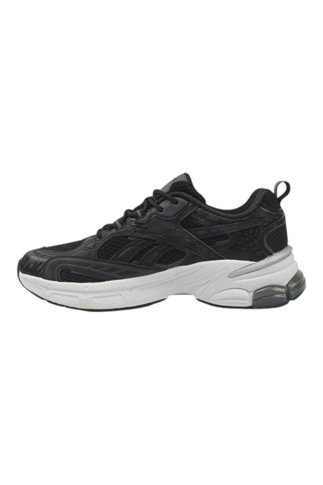 Sporline Reebok Grand Cane Iii siyah erkek sneaker, PU ve tekstil malzemeli, yan profil görünümü.