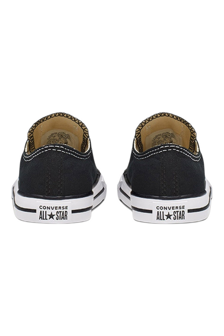 Sporline marka siyah renkli, klasik tasarımlı, pamuklu kumaştan üretilmiş çocuk Converse Chuck Taylor sneaker
