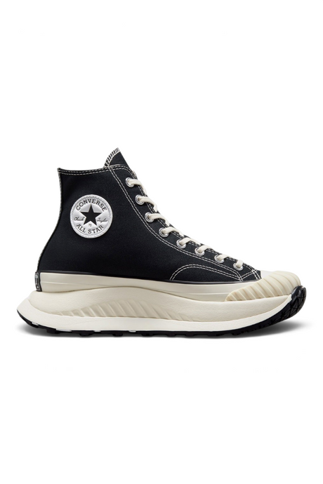 Sporline siyah Converse Chuck 70 AT-CX yüksek tabanlı kanvas sneaker, CX köpük yastıklamalı ve Bosey burunlu.