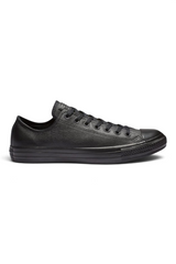 Sporline Converse Chuck Taylor All Star siyah deri kadın sneaker ayakkabı
