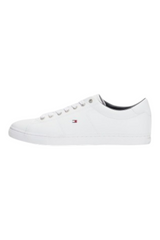 Sporline Tommy Hilfiger beyaz deri erkek sneaker ayakkabı, yan profil görünümü