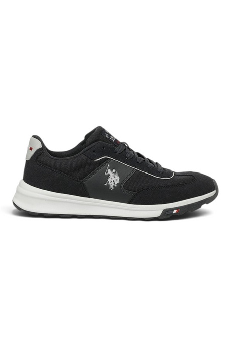 Sporline U.S. Polo Assn. lacivert erkek sneaker, yan kısmında beyaz logo detaylı günlük spor ayakkabı