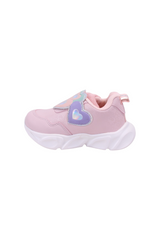 Sporline Vicco pudra pembe renkli, kalp detaylı ve tekstil malzemeden üretilmiş çocuk sneaker ayakkabı